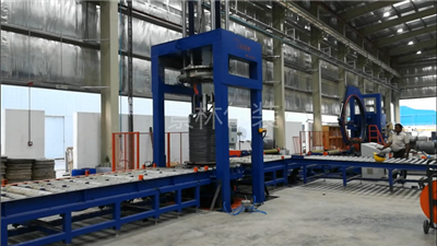 Wire Coil Compacting And Strapping Machine
